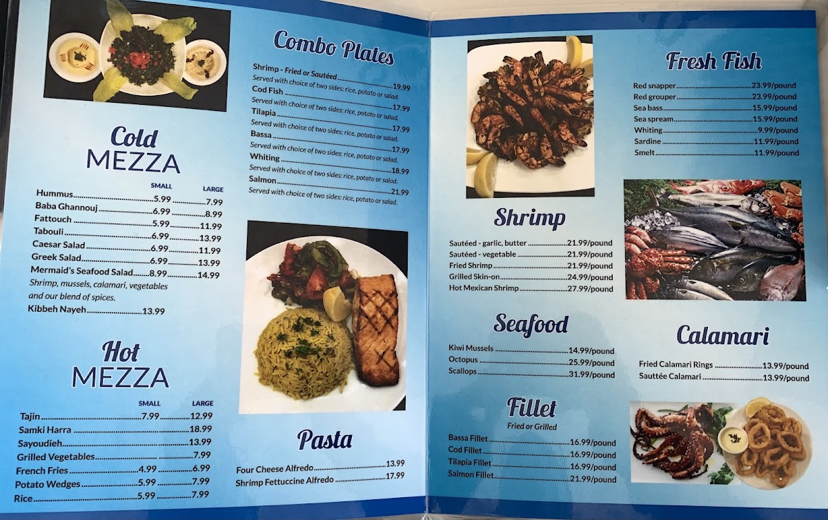 Mermaid's Seafood Restaurant Menu - Image 2